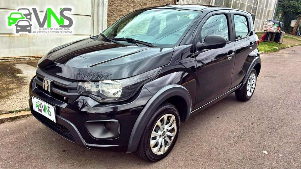 Fiat Mobi preto da VNS
